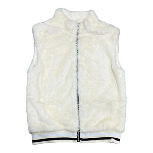 Kids Plush Fleece Vest - White